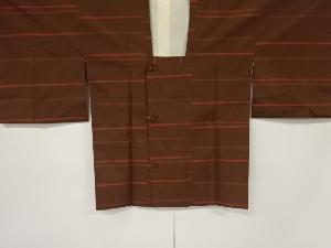 リサイクル　横段模様織出し道行コート